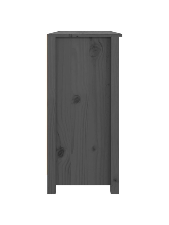Kumode, pelēka, 100x35x74 cm, priedes masīvkoks