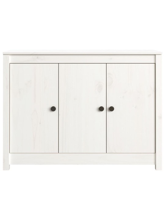 Kumode, balta, 100x35x74 cm, priedes masīvkoks