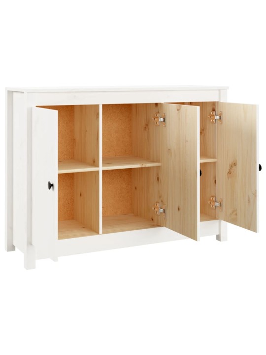 Kumode, balta, 100x35x74 cm, priedes masīvkoks