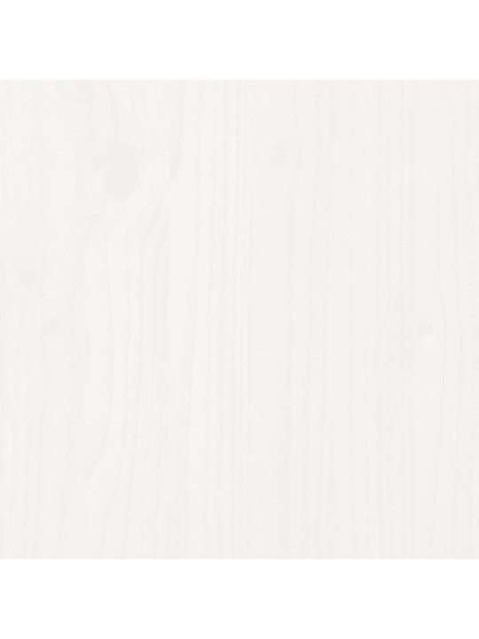 Kumode, balta, 100x35x74 cm, priedes masīvkoks