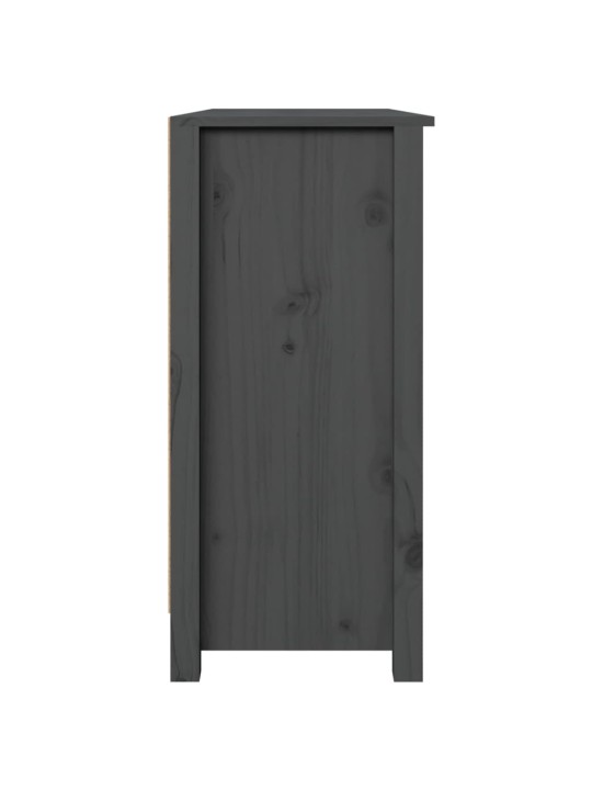 Kumode, pelēka, 100x35x74 cm, priedes masīvkoks