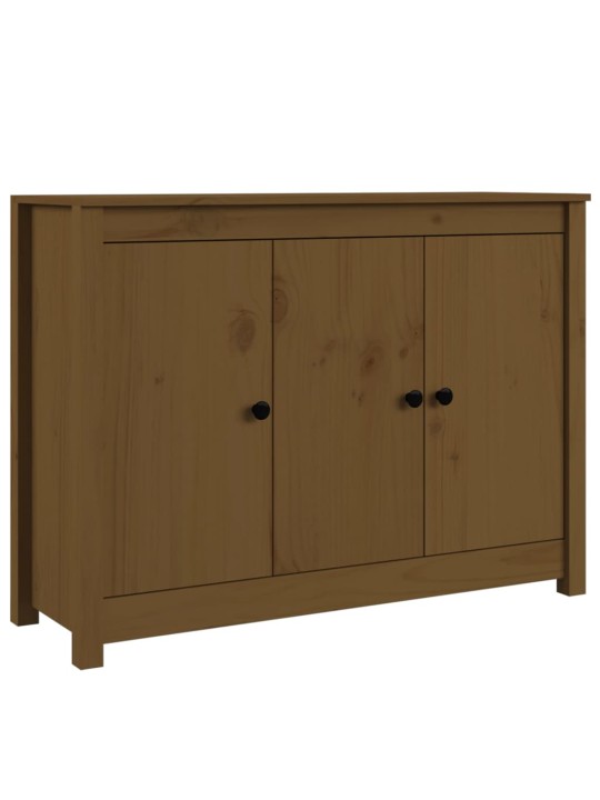 Kumode, medus brūna, 100x35x74 cm, priedes masīvkoks