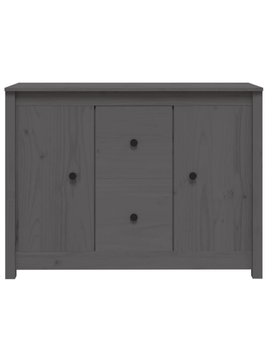 Kumode, pelēka, 100x35x74 cm, priedes masīvkoks