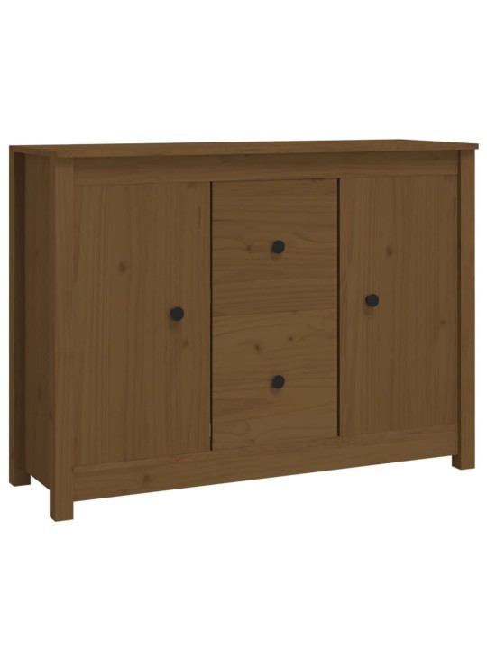 Kumode, medus brūna, 100x35x74 cm, priedes masīvkoks