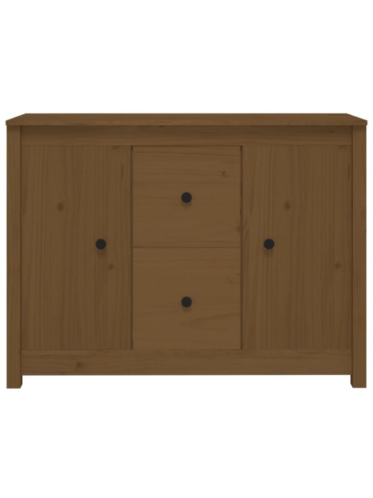 Kumode, medus brūna, 100x35x74 cm, priedes masīvkoks