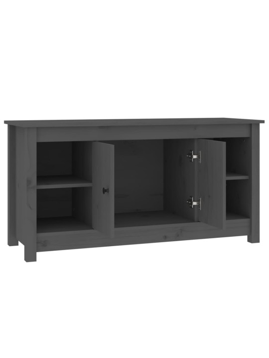 Tv skapītis, pelēks, 103x36,5x52 cm, priedes masīvkoks