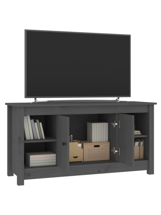 Tv skapītis, pelēks, 103x36,5x52 cm, priedes masīvkoks