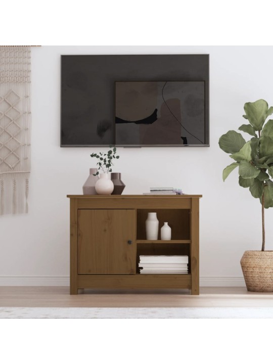 Tv skapītis, medus brūns, 70x36,5x52 cm, priedes masīvkoks