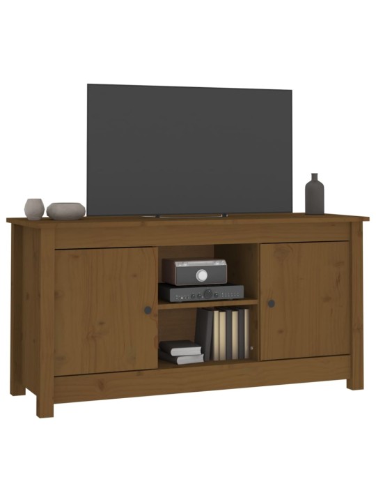 Tv skapītis, medus brūns, 103x36,5x52 cm, priedes masīvkoks