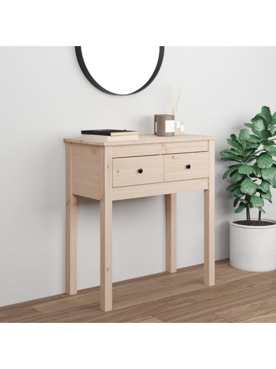 Konsoles galdiņš, 70x35x75 cm, priedes masīvkoks