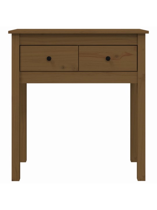 Konsoles galdiņš, medus brūns, 70x35x75 cm, priedes masīvkoks