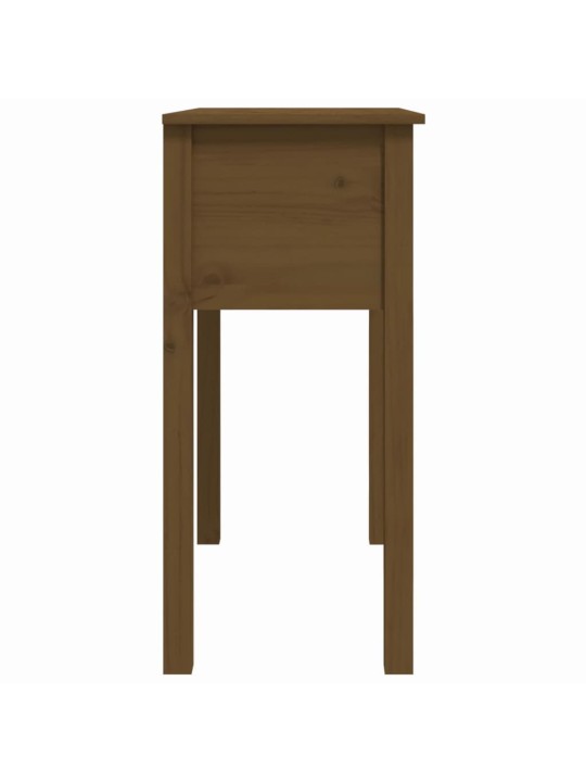 Konsoles galdiņš, medus brūns, 70x35x75 cm, priedes masīvkoks