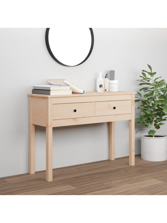 Konsoles galdiņš, 100x35x75 cm, priedes masīvkoks