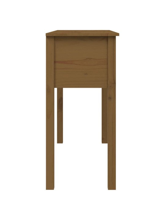 Konsoles galdiņš, medus brūns, 100x35x75 cm, priedes masīvkoks