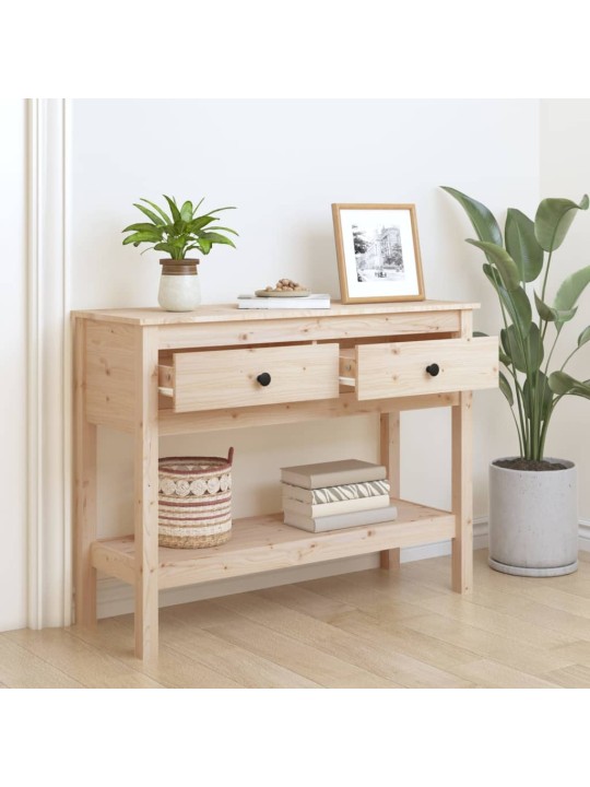 Konsoles galdiņš, 100x35x75 cm, priedes masīvkoks