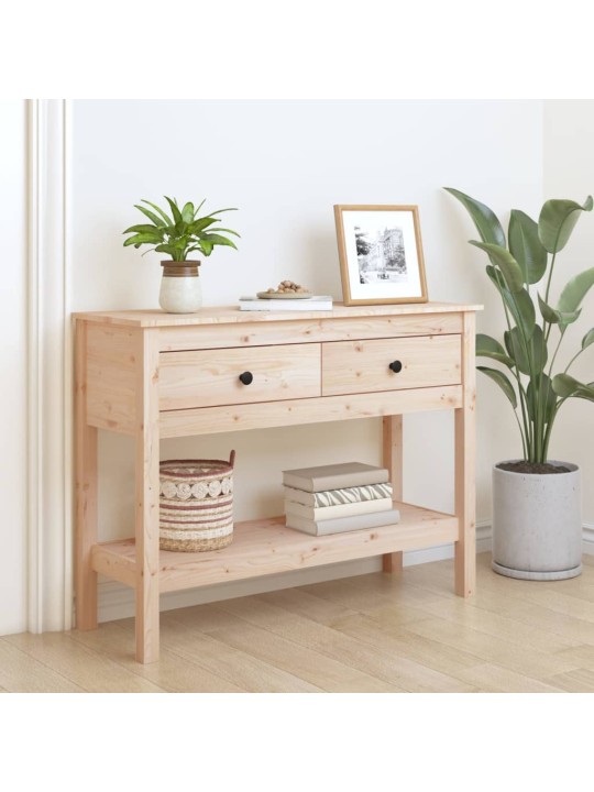 Konsoles galdiņš, 100x35x75 cm, priedes masīvkoks