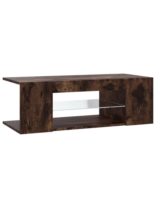 Tv skapītis ar led apgaismojumu, ozolkoka krāsa, 90x39x30 cm