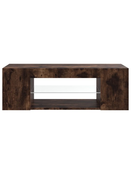 Tv skapītis ar led apgaismojumu, ozolkoka krāsa, 90x39x30 cm
