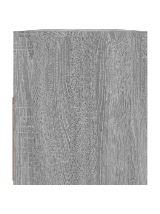 Tv skapītis ar led lampiņām, pelēka ozolkoka krāsa, 90x35x40 cm