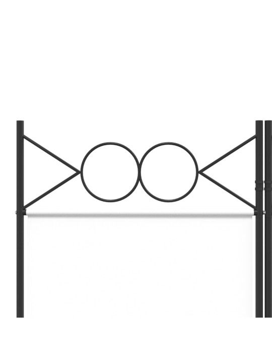 4-paneļu istabas aizslietnis, 160x220 cm, balts audums