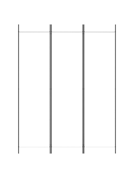 3-paneļu istabas aizslietnis, 150x200 cm, balts audums