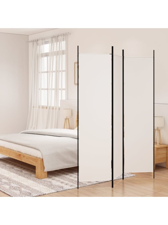 3-paneļu istabas aizslietnis, 150x200 cm, balts audums