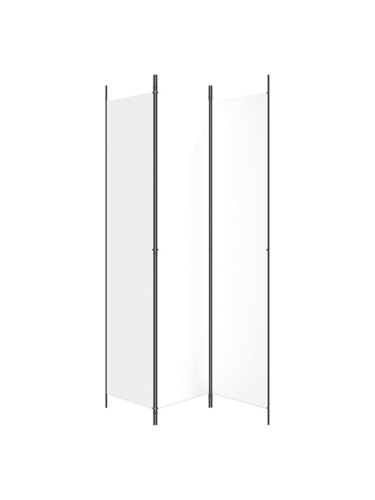 3-paneļu istabas aizslietnis, 150x220 cm, balts audums