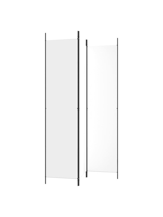 3-paneļu istabas aizslietnis, 150x220 cm, balts audums