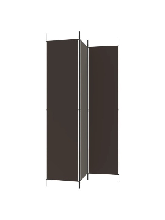 3-paneļu istabas aizslietnis, 150x220 cm, brūns audums