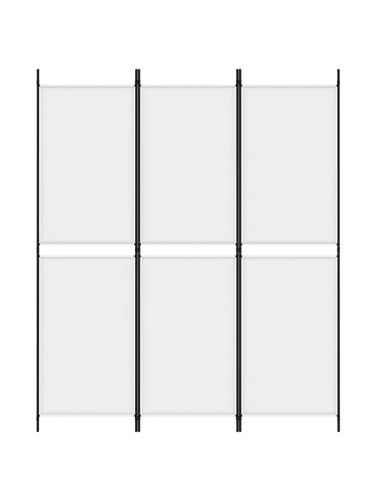 3-paneļu istabas aizslietnis, 150x180 cm, balts audums