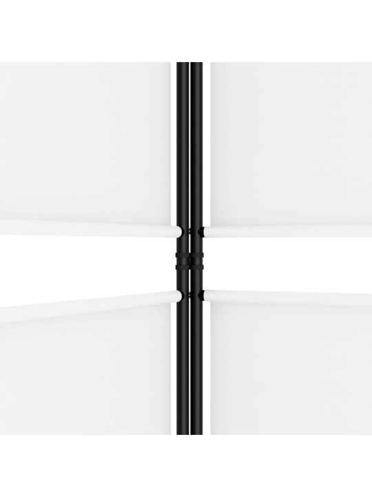 4-paneļu istabas aizslietnis, 200x180 cm, balts audums