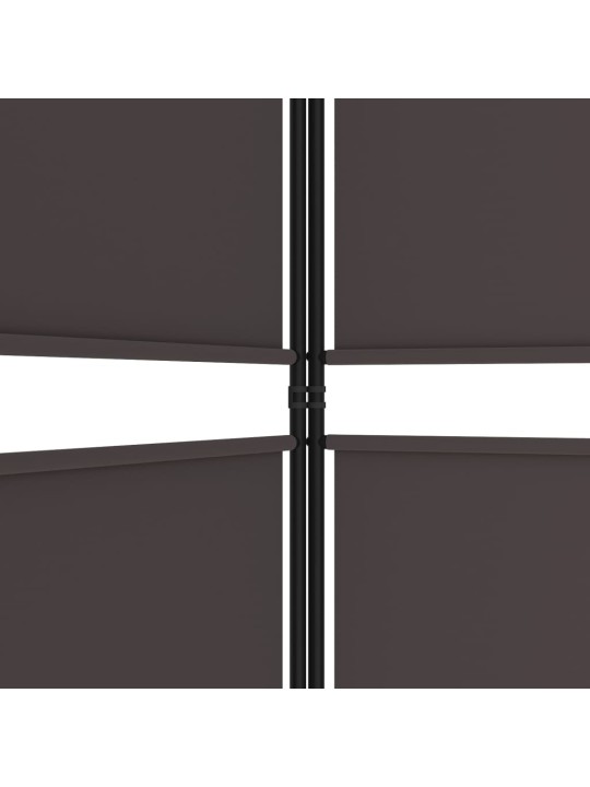 6-paneļu istabas aizslietnis, 300x200 cm, brūns audums