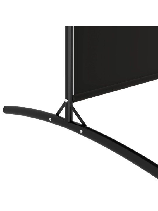 4-paneļu istabas aizslietnis, 346x180 cm, melns audums