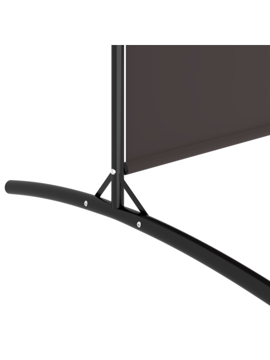 3-paneļu istabas aizslietnis, 525x180 cm, brūns audums