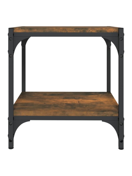 Tv galdiņš, koka krāsa, 40x33x41 cm, inženierijas koks, tērauds