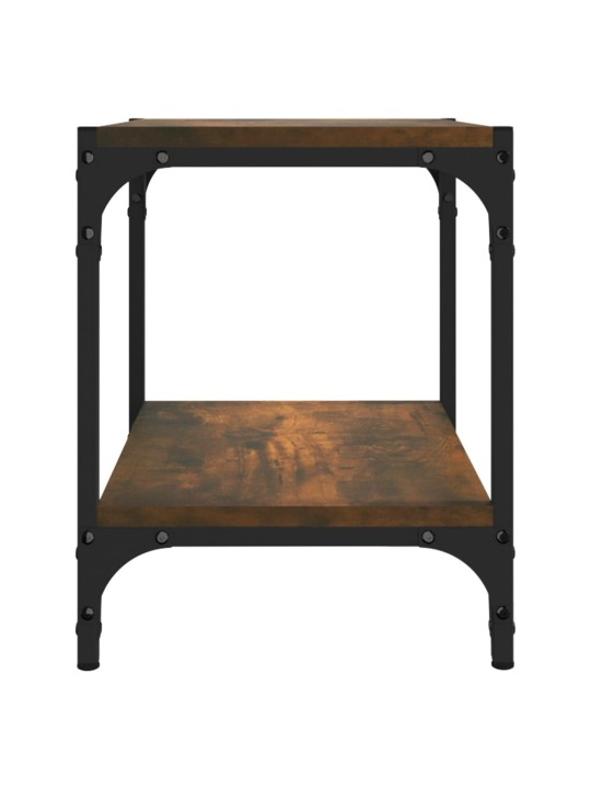 Tv galdiņš, koka krāsa, 40x33x41 cm, inženierijas koks, tērauds