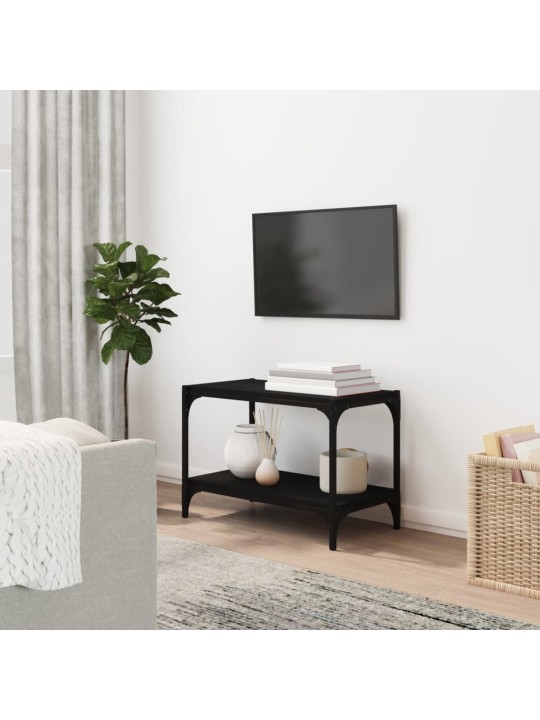 Tv galdiņš, melns, 60x33x41 cm, inženierijas koks