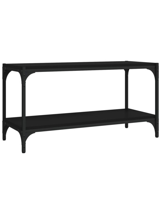 Tv galdiņš, melns, 80x33x41 cm, inženierijas koks