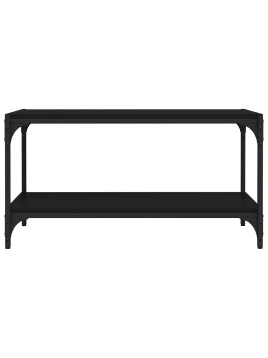 Tv galdiņš, melns, 80x33x41 cm, inženierijas koks