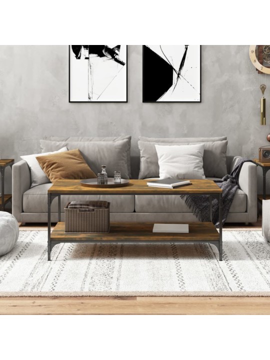Kafijas galdiņš, ozola krāsa, 100x50x40 cm, inženierijas koks
