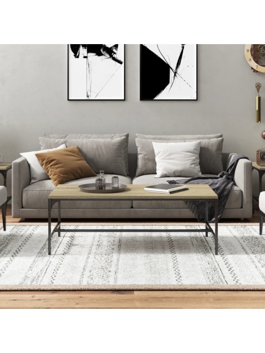 Kafijas galdiņš, ozola krāsa, 100x50x35 cm, inženierijas koks