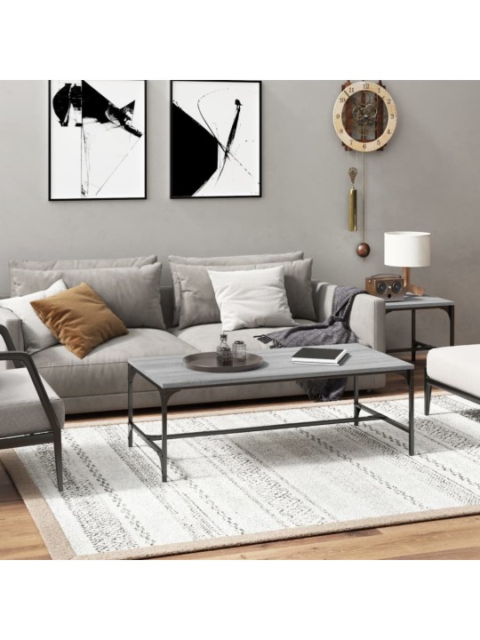 Kafijas galdiņš, pelēcīga ozolkoka, 100x50x35 cm