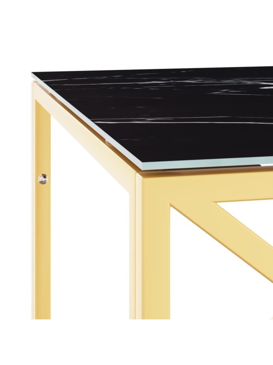 Kafijas galdiņš, 110x45x45 cm, nerūsējošs tērauds un stikls