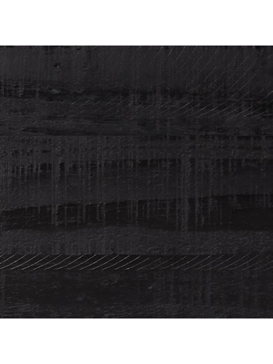 Tv skapītis, 90x30x40 cm, priedes masīvkoks, melns