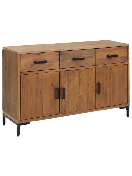 Kumode, brūna, 110x35x70 cm, priedes masīvkoks