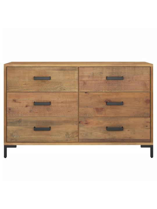 Kumode, brūna, 110x35x70 cm, priedes masīvkoks