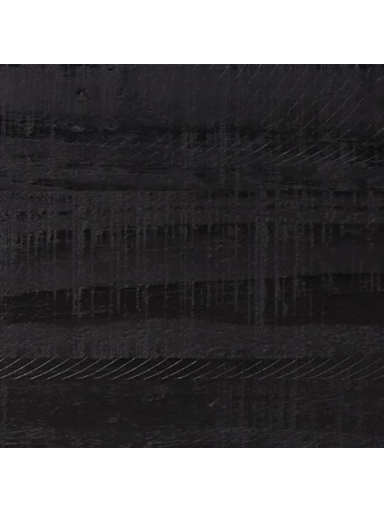 Apavu plaukts, melns, 75x40x110 cm, priedes masīvkoks