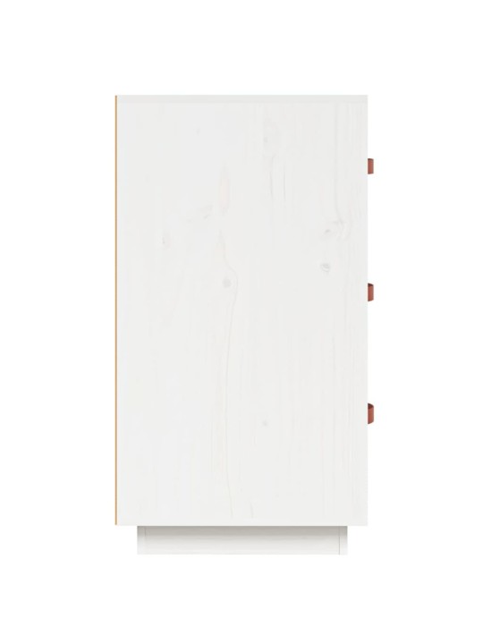 Kumode, balta, 80x40x75 cm, priedes masīvkoks