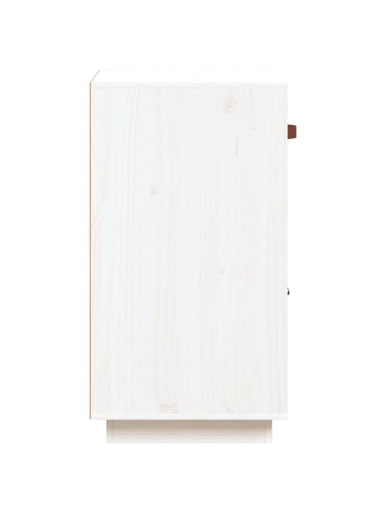 Kumode, balta, 34x40x75 cm, priedes masīvkoks