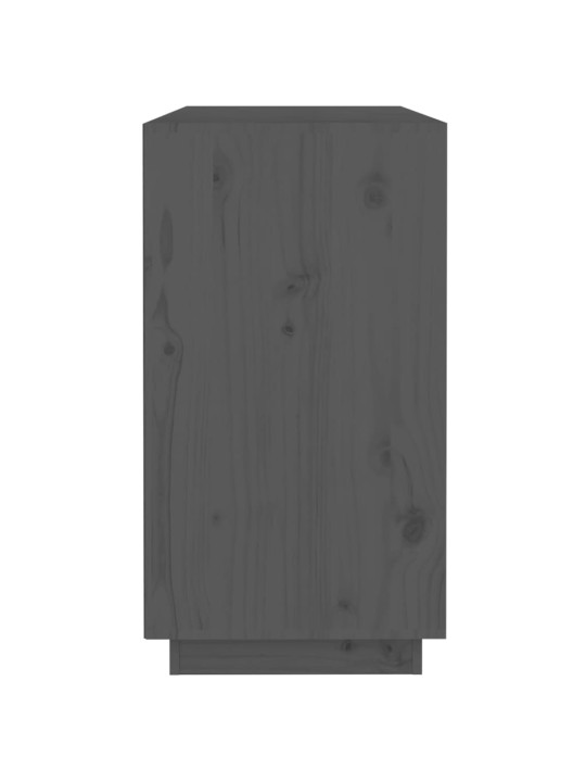 Kumode, pelēka, 100x40x75 cm, priedes masīvkoks